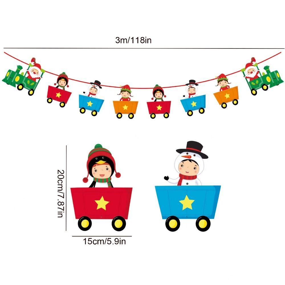 Moș Crăciun/om de zăpadă/pom de Crăciun Bannere pentru steagul din hârtie de Crăciun Banner suspendat pentru vacanță