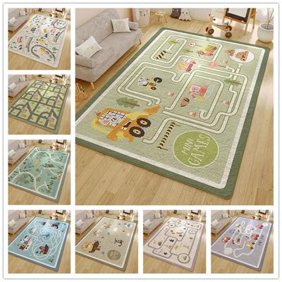 Tappeto Gioco Cartone Animato per Camera da Letto Bambini Decorazione Antiscivolo Tappetino per Bambini che Gattonano Tappeti Decorativi per Casa Asilo Tappeto Morbido per Picnic Campeggio