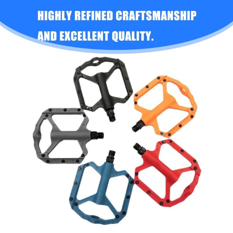 Light Weight Bicycles Platform Pedals Sealed Bearing Nonslip Bicycles Pedals for Mountain Cycling Road Bicycles