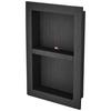 Shower Niche Ready for Tile 40.64 x 60.96 cm, Double Shelf Organizer, Square Corners Wall-inserted Niche Recessed, Sealed Protection Modern Soap