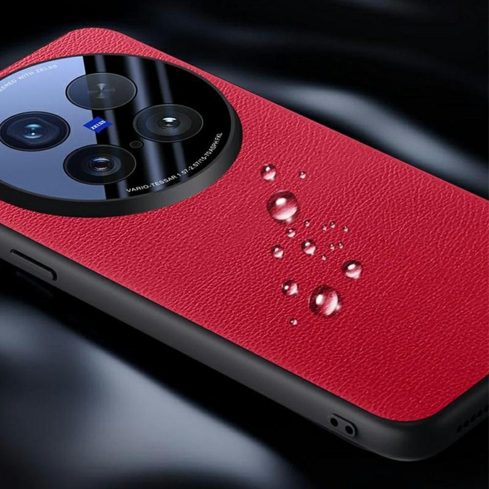 For Vivo X200 Ultra 5G Case Leather+Silicone Airbag Phone Cover with Lens All-Inclusive Protection