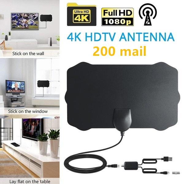 Buy 200 Mile Range HDTV Antenna Digital TV 4K Antena 1080P With Signal