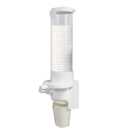 

Paper Cup Dispenser - Push-Button Automatic Cup Dispenser, Fits 7oz Paper Cups, Wall-Mounted Water Cooler Cup Dispenser, Disposable Cup Dispenser for