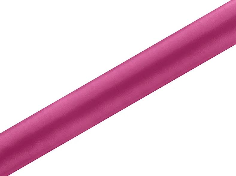 Smooth Satin Table Runner Decoration Fuchsia 0 36 X 9M