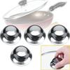 Premium Electric Wood Pot Lid Knob With Elegant Stainless Steel Top For Perfect Cooking