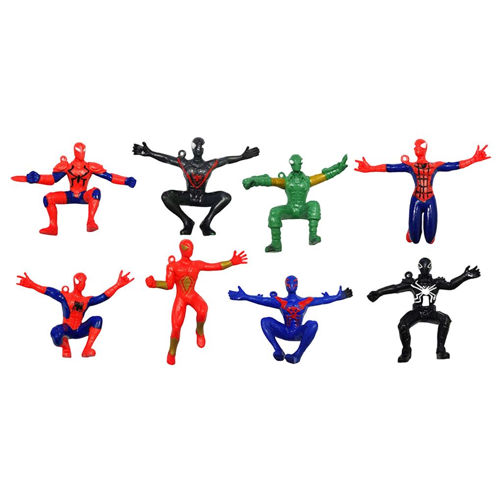 Set of 9 Action Figures Collectible Toy Models for Boys and Girls Flexible Poseable Handheld Figurines for Display and Play