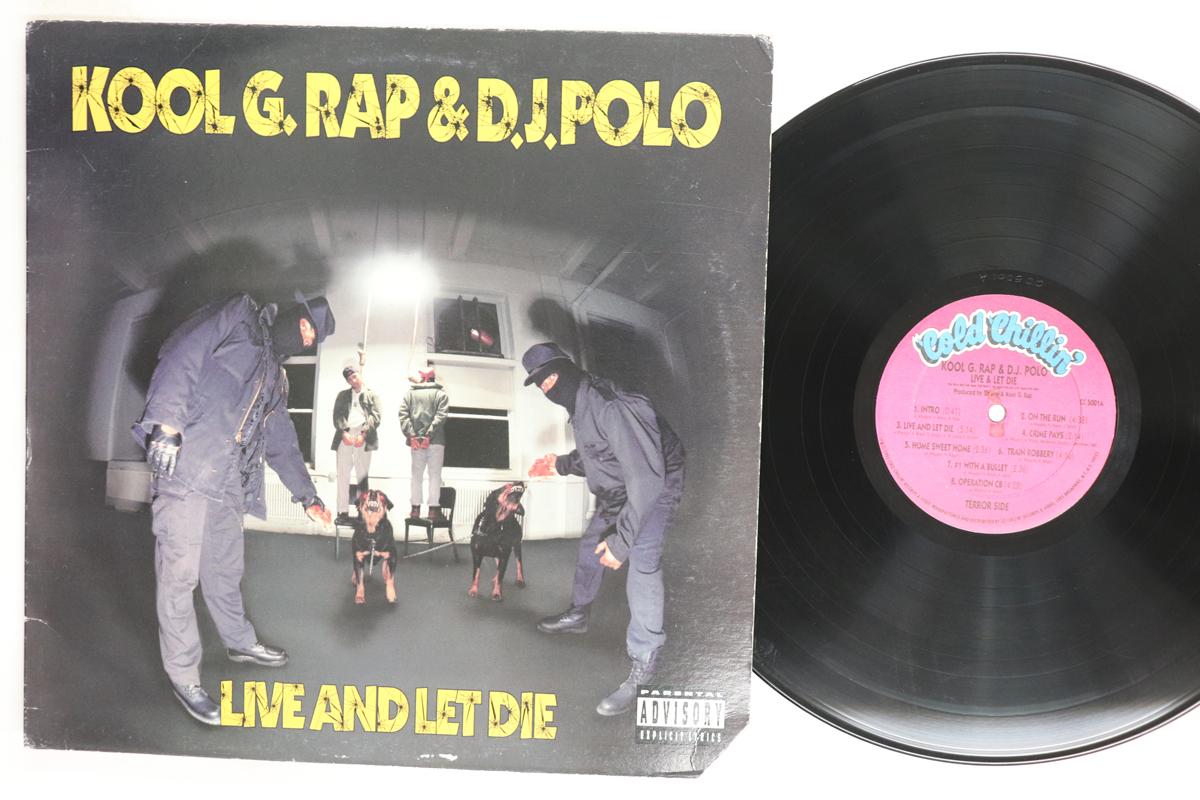 

LP Record KOOL G RAP D J POLO Live And Let Die CC5001 COLD CHILLIN 1992 US Rap HipHopRB Used