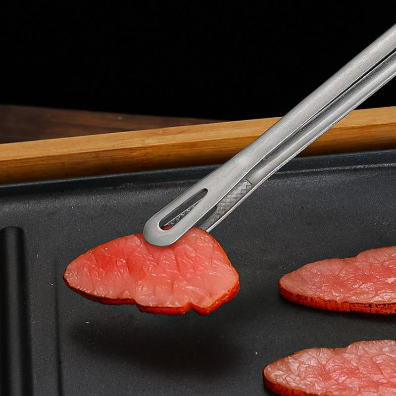 Stainless Steel Food Tongs Long Handle Non-Slip Heat Resistant BBQ Grill Tongs for Steak Seafood Buffet Salad Cooking Tools New