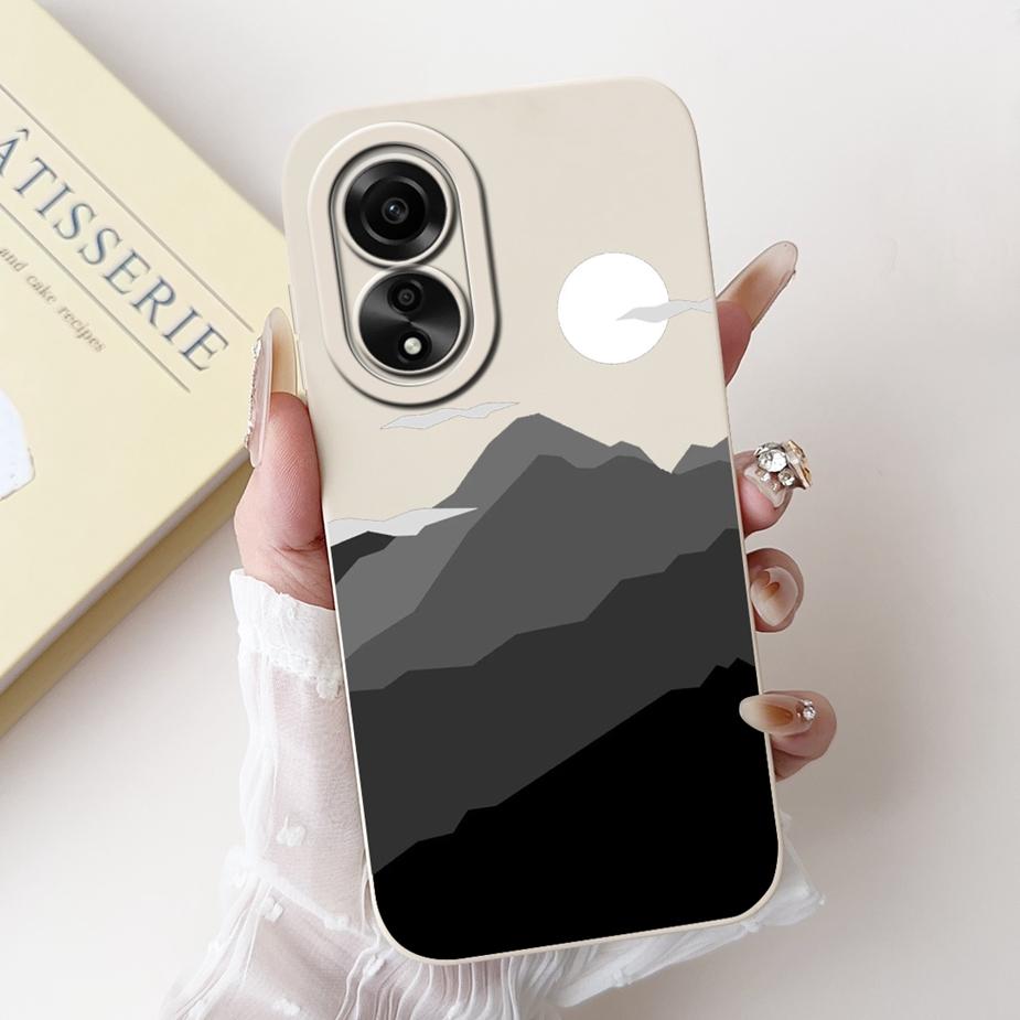 For Oppo A78 4G Case CPH2565 New Fashion Candy Painted Back Cover Shockproof Phone Case For Oppo A78 A 78 OppoA78 4G Soft Fundas