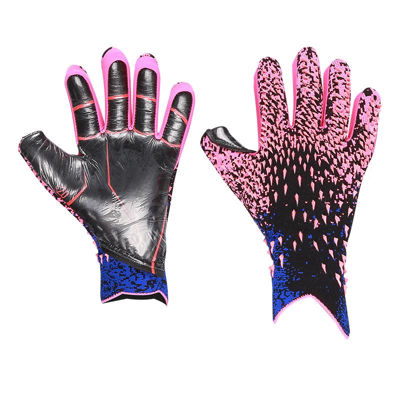 Professionelle Anti-Rutsch-Latex-Fußballtorwarthandschuhe für Erwachsene und Kinder mit Fingerschutz, Stoßdämpfung und verschleißfestem Trainingsdesign.