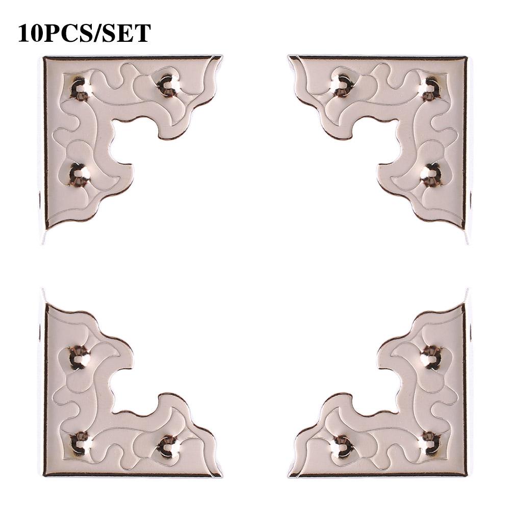 10PCS Jewelry Box Decorative Wooden Case for Furniture Corner Brackets Corner Protector Corner Foot
