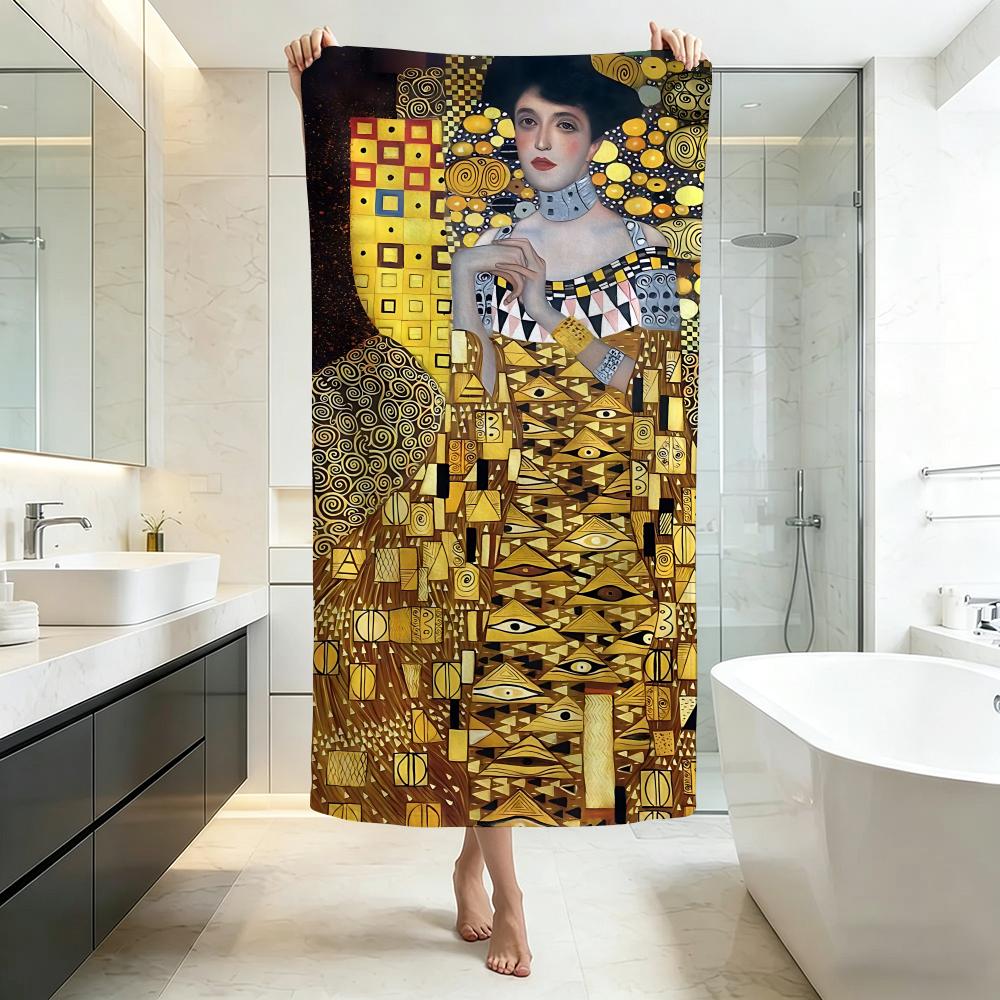 Luxuriöses G-Gustav KlimtS Handtuch Fünf-Sterne-Hotelqualität Umweltfreundliche Ultra-Weiche Dicke Handtücher & Strandtücher