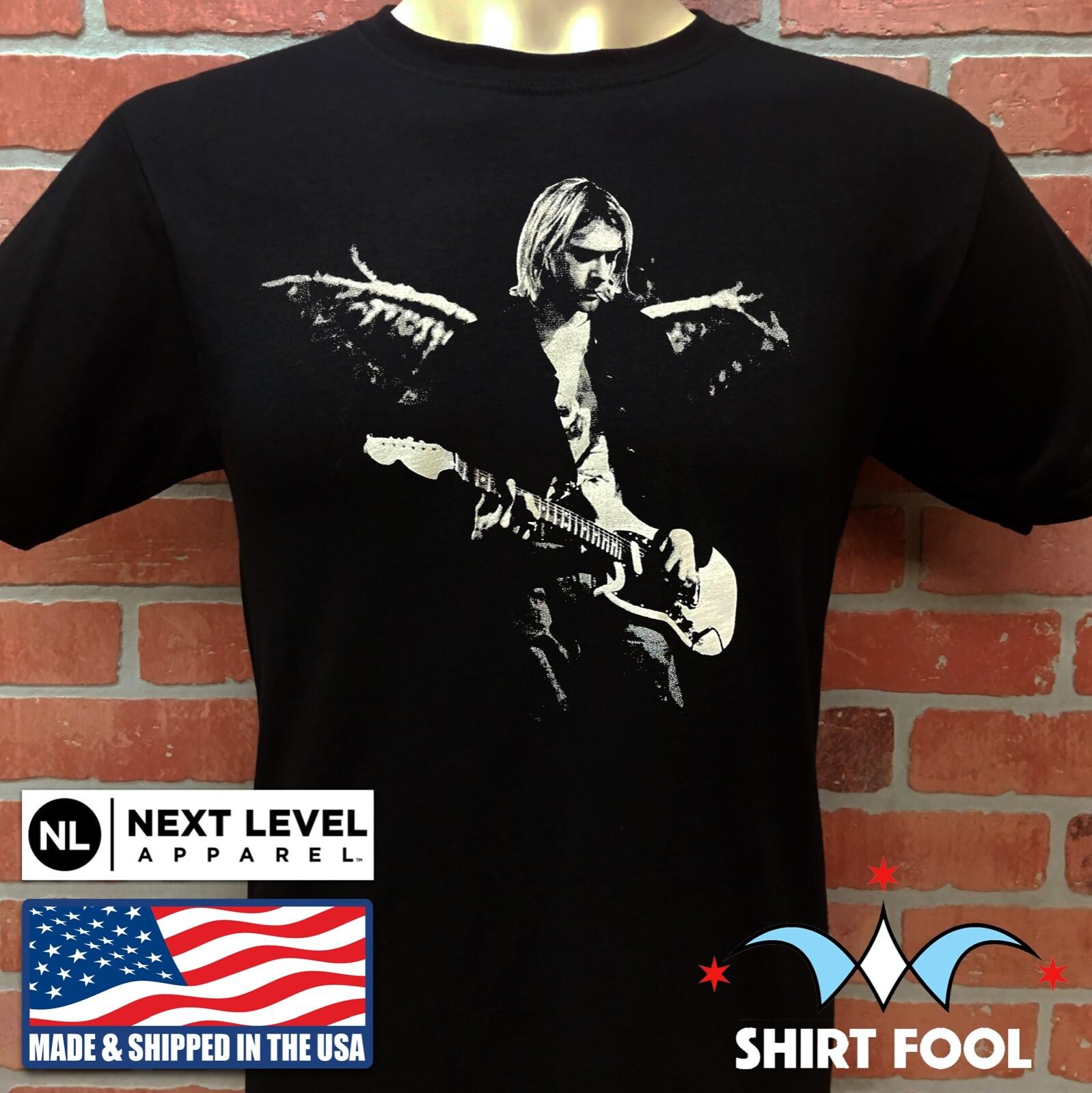 26 NIRVANA KURT COBAIN ANGEL WINGS IN UTERO CONCERT Unisex T-Shirt L
