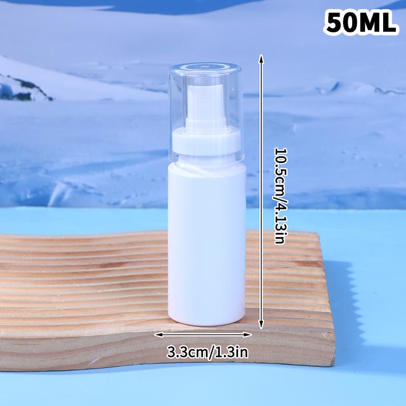 White Fine Mist Spray Bottle – Portable Atomized Dispenser for Makeup, Alcohol, and Facial Hydration