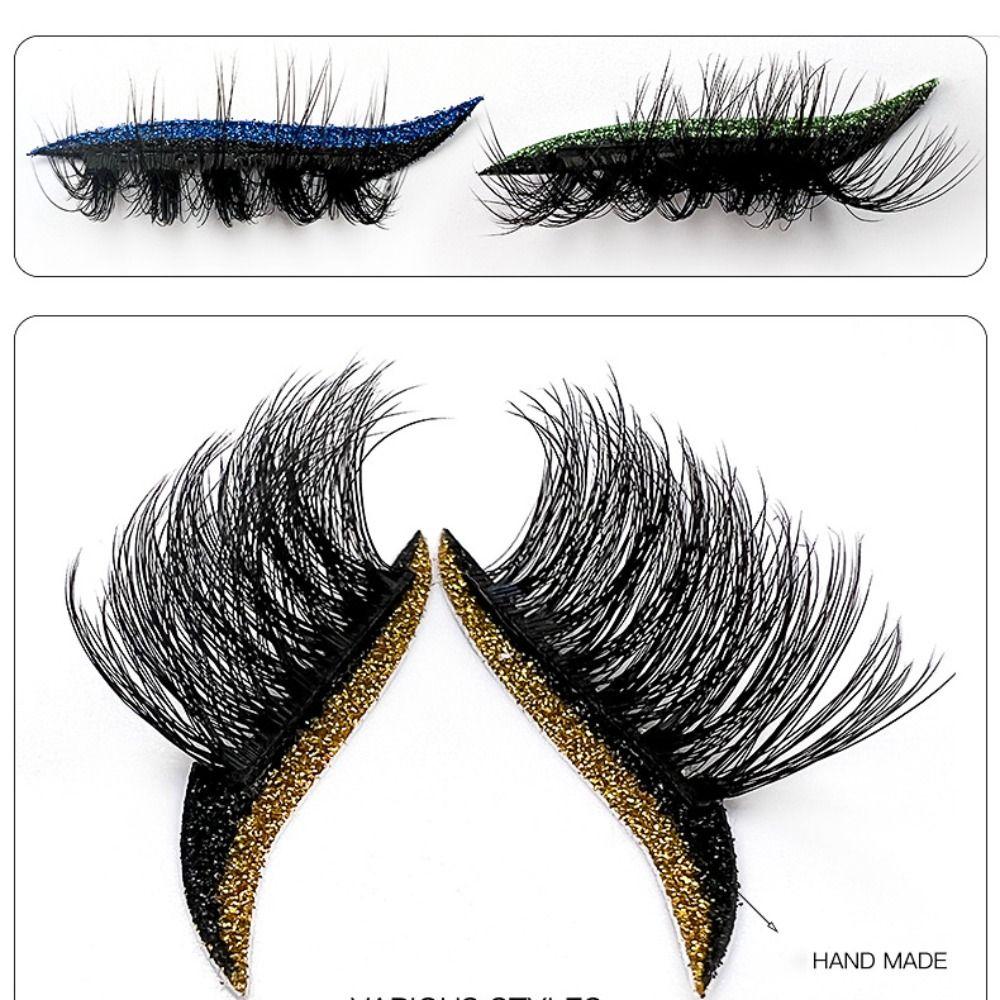 Eyeshadow Color Random Lazy Eye Shadow Eyelash Patch Self Adhesive Eye Makeup Stickers Prom Makeup