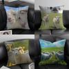 Sheep Cute Cushion Cover Pillowcase Ultra Soft Skin Friendly Fabric Cloud Like Comfort  Concealed Zipper