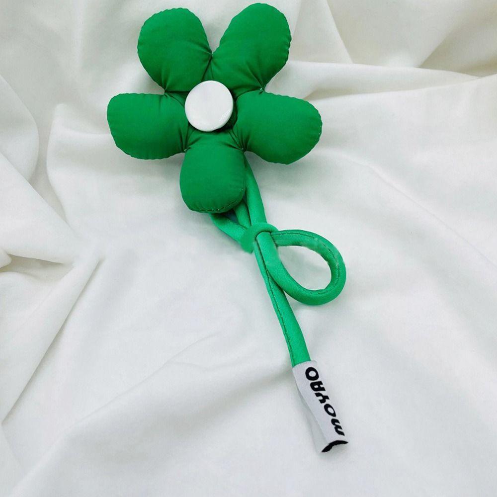 Fashion Trendy Stuffed Keychain Pendant Bag Charm Flower Key Chain Backpack Ornament Accessories