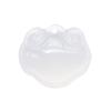 Mini Ice Jade White Agate Ruyi Lock Pendant & Earring Set