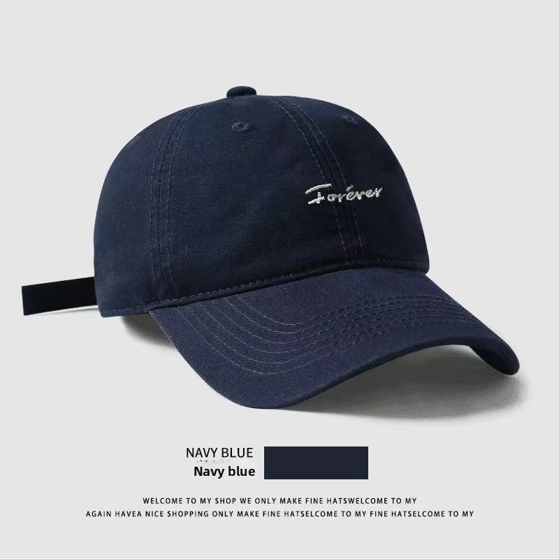 Baseball Cap With Embroidered Letters For Streetwear And Sun Protection