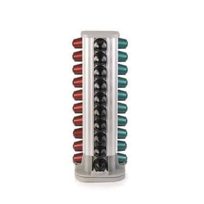 Ibili - Nespresso Capsule Dispenser, 40 Capsules, Rotating, Aluminium