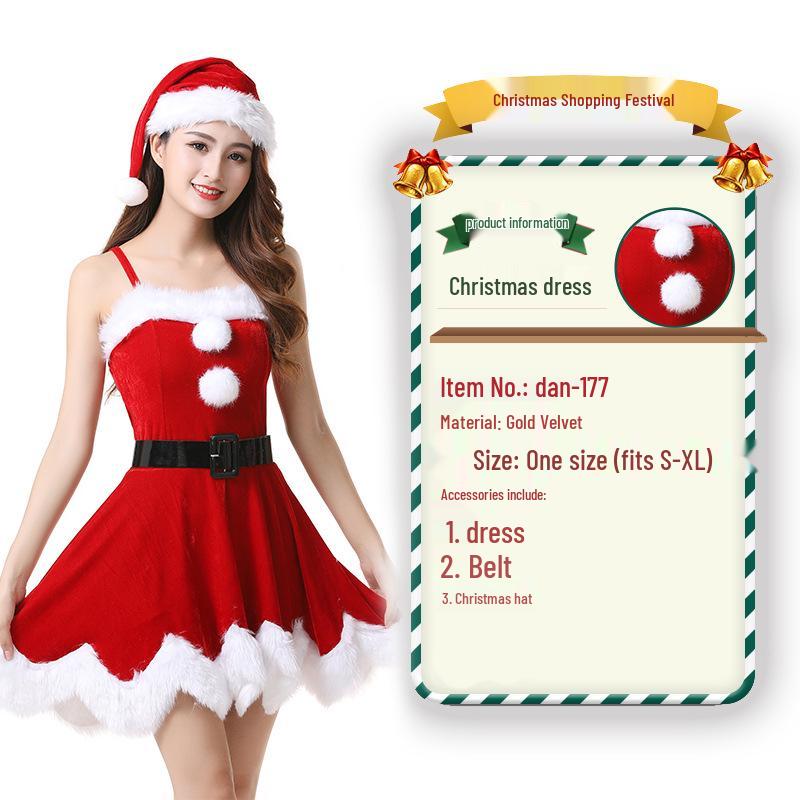 2023 Weihnachtsmann Weihnachtskostüm und Cosplay-Outfit-Set