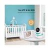 (UK Plug, Blue) D031 3.2-inch LCD Baby Monitor 2 Way Voice Built-in Lullabies Home Baby Security Camera - Grey / EU