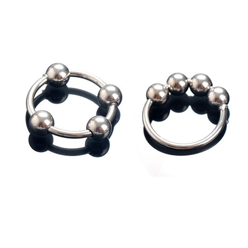 Male Metal Penis Sleeve Cock Rings Foreskin Circumcision Penis Ring Adult Sex Toys Delay Ejaculation Erotic Sex Products for Men