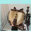 Stylish Korean Fashion Casual Women's Bucket Bag Trendy Fall Collection In Black And Brown