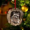 Christmas Animal Ornament Cartoon Forest Animal Hanging Decoration 2D Flat Acrylic Pendant for Christmas Tree Decor