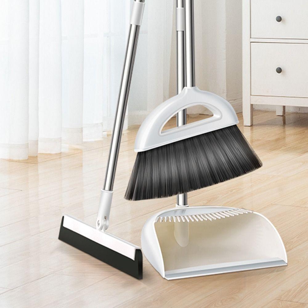 Plastic Broom and Dustpan Set Magic Sweeping Dust Brush Floors Home Accessories Cleaning Tools