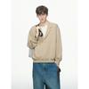 Dream Made Faux Two-Piece Notched Lapel Short Wide Boxy Blazer Sweatshirt for Men, Autumn Old Money Style New Rich Top