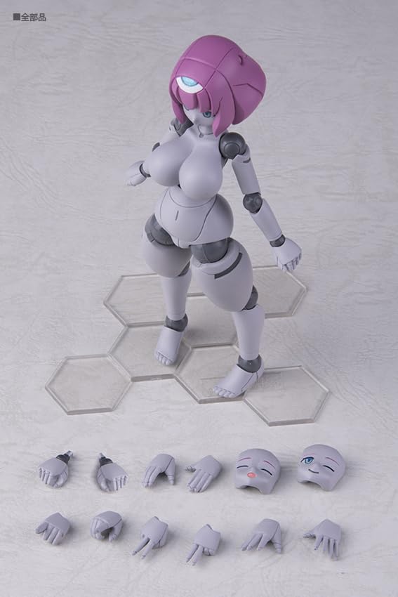 Polynian FLL Ianna, a new robot species [Gray Fresh], non-scale PVC & ABS pre-painted action figure, reissue