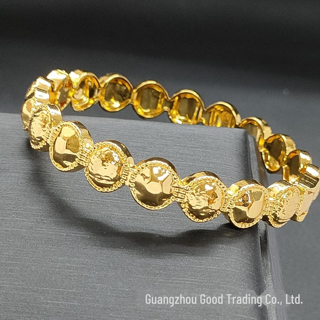 24K Gold-Plated Bollywood Bride Bracelet: Women's Bridal Jewelry