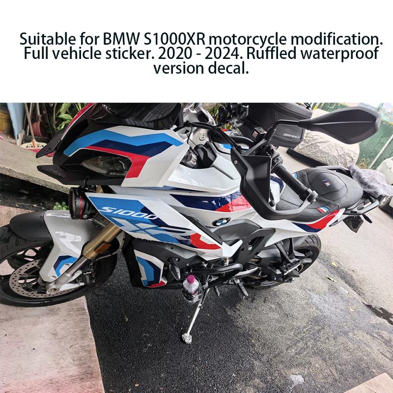 Motorcycle Full Body Stickers Fit BMW S1000XR 2020-2024 Waterproof Vinyl Decals Custom Fairing Graphics Modification Protective Sticker Kit