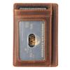 Slim Genuine Leather Card Holder Wallet for Cards Minimalist Crazy Horse Leather Card Case Slim Front Pocket Wallets