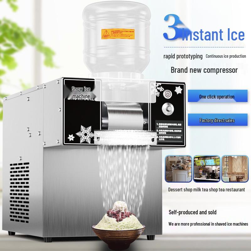 Korean Style Automatic Snow Ice Maker – Commercial Cotton Ice Machine for Desserts