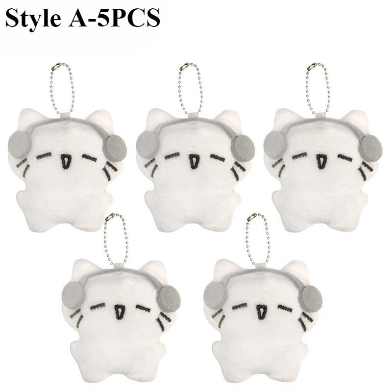 1-20PC Cute Black Cat Plush Toy Doll Small Pendant Cuddly Pillow Cushion Ins Black Cat Plush Toy Doll for Boy Girl Brithday Gift