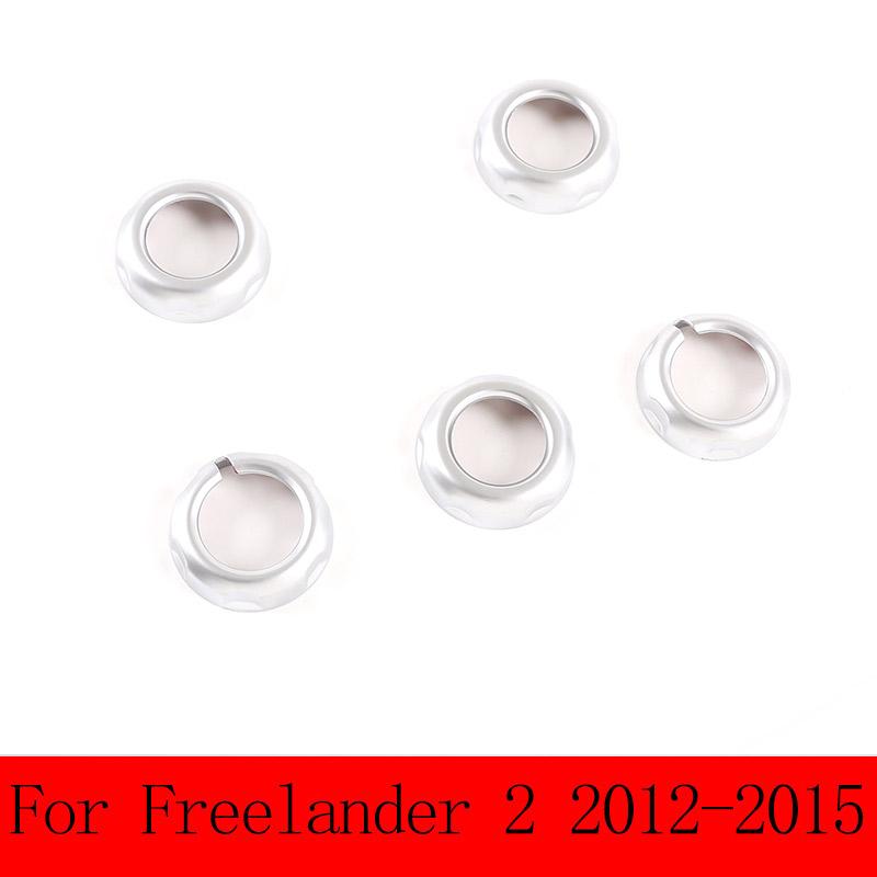 

For Land Rover Freelander 2 2007-2015 ABS Silver Car Central Control Volume Air Conditioning Knob Cover Trim Accessories
