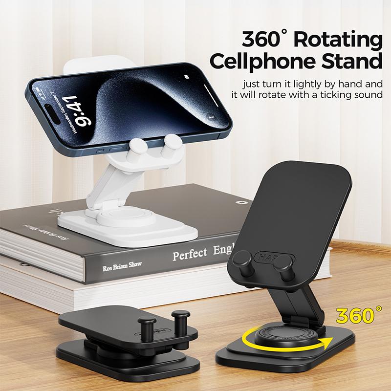 Foldable 360 Degree Rotation Desktop Mini Phone Holder Height Adjustable Cellphone Tablet Stand Bracket Support For Iphone