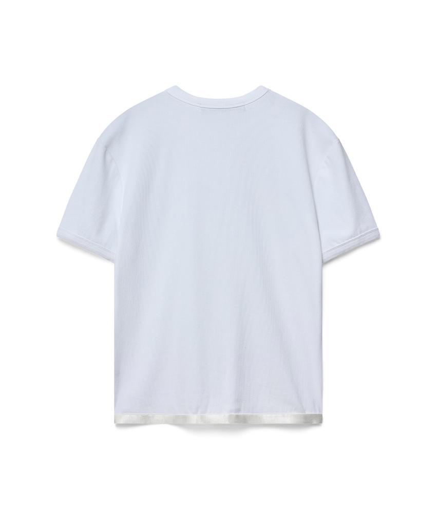 51Peosenteu Ribbed T-Shirt - White