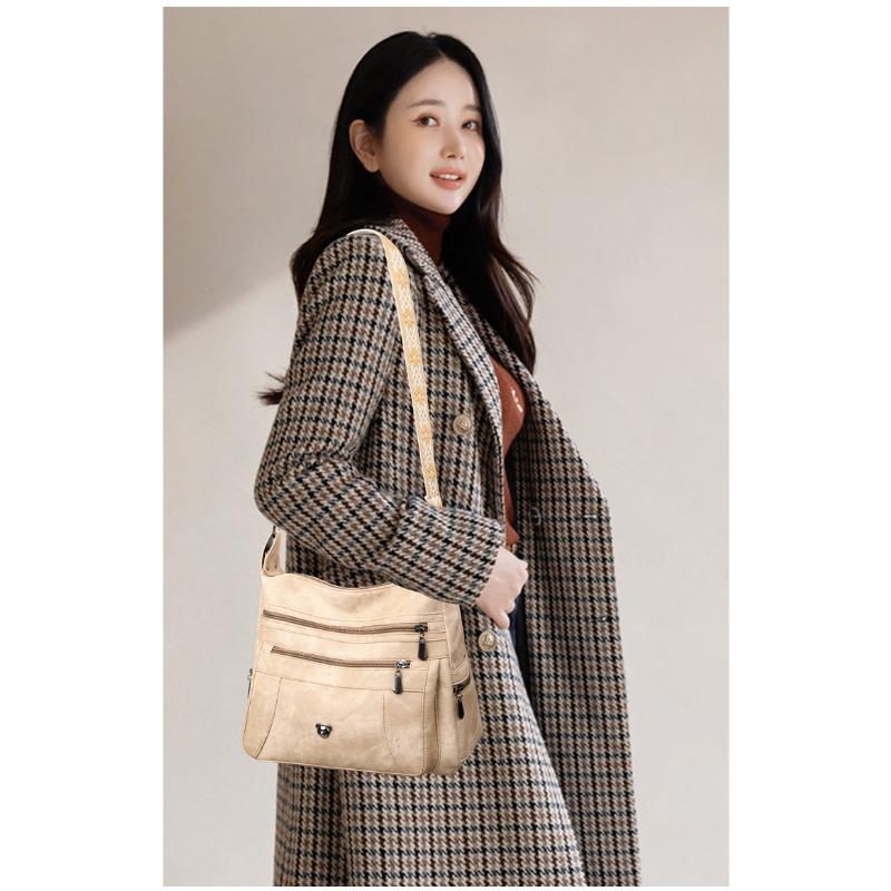 Multi Pocket Versatile Single Shoulder Crossbody Bag