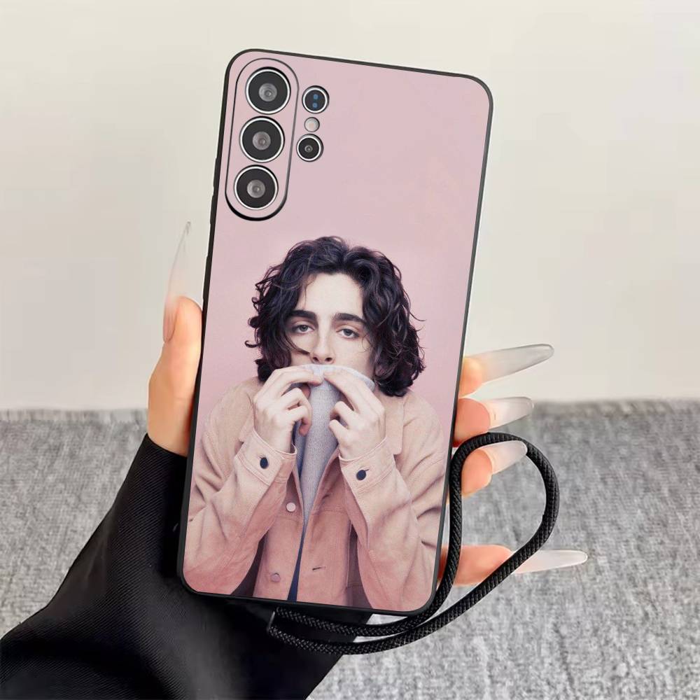 

T-Timothée Chalamet Phone Case For Samsung S25,S24,S21,S22,S23,S30,Ultra,S20,Plus,Fe,Soft Silicone Black Cover Samsung S24ULTRA