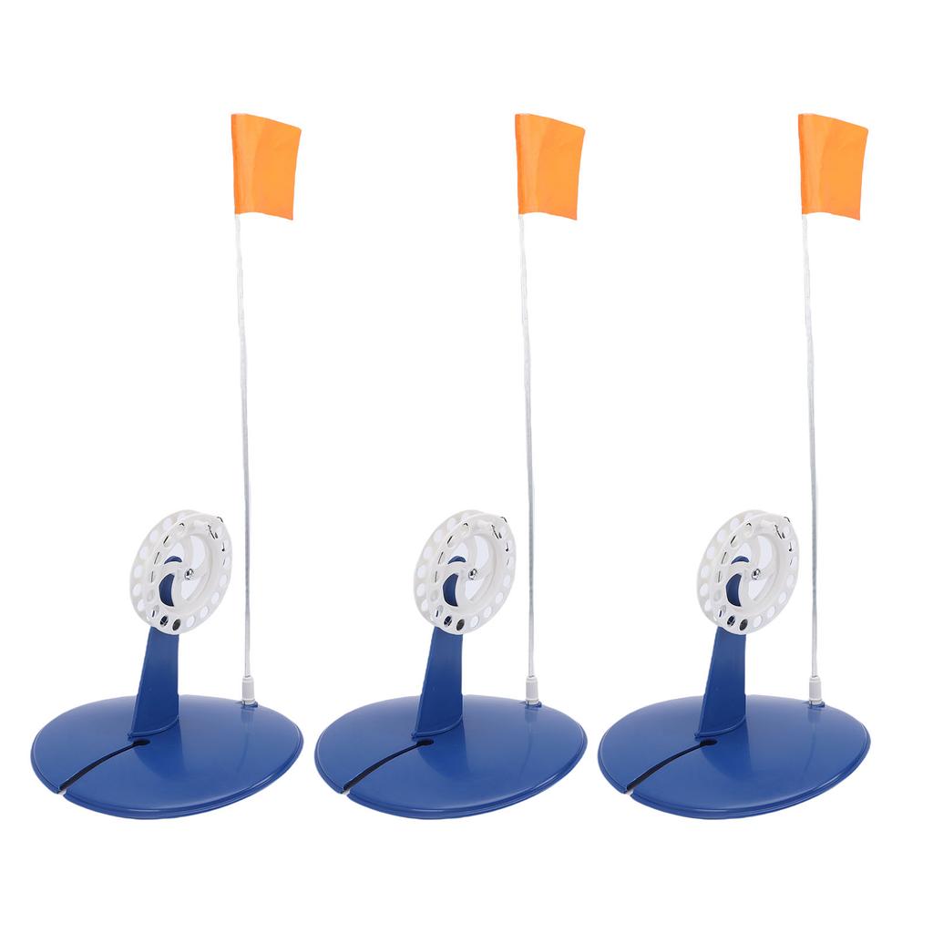3 ks Vlaječky na ledový rybolov Přenosný indikátor záběru proti chladu pro zimní rybolovný náčiní a příslušenství