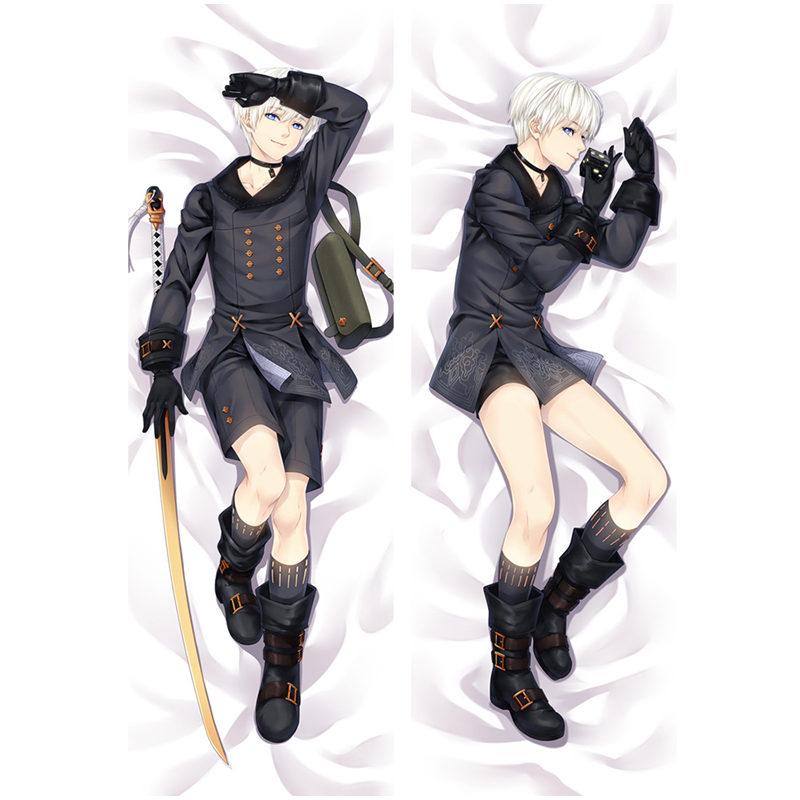 60x180cm Anime NieR:Automata Pillow Covers YoRHa 2B 9S Pillow Case Sexy 3D Two-sided Bedding Hugging Body Pillowcase Customize