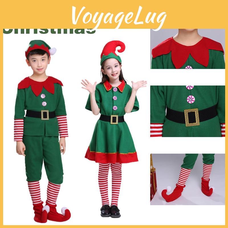Exquisite Christmas Elf Cosplay Costume Set For Xmas Parties Creative Role Play