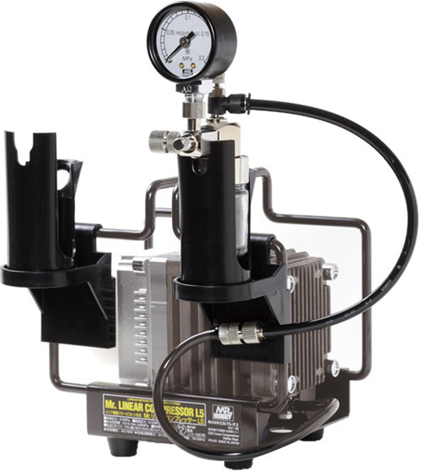 

GSI Creos Linear Compressor Set with Pressure Hobby Paint Tool PS313 Mr. L5/Regulator Gauge,