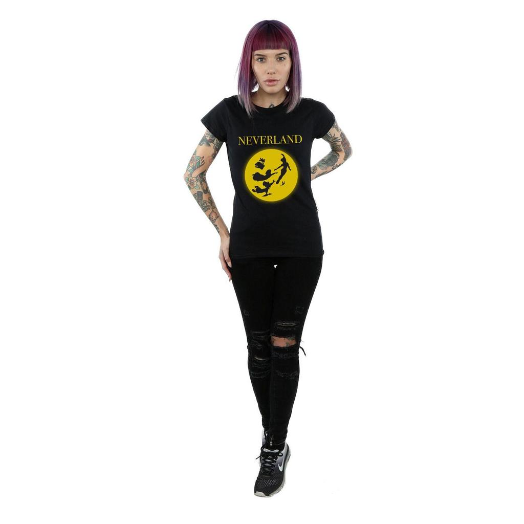 Peter Pan Damen/Damen Mond Baumwoll-T-Shirt
