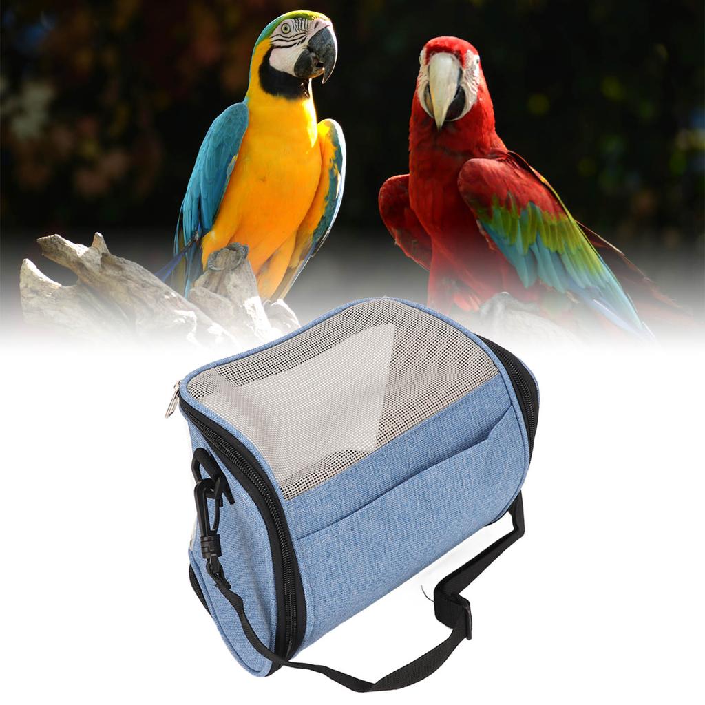 Bird Carrier Bag Transparent Portable Lightweight Breathable   Travel Cage for Cockatiels Parakeets Small Bird