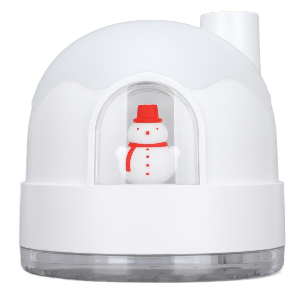Umidificador Igloo Pequeno Boneco de Neve 350ml Bateria Recarregável USB Umidificador Portátil para Carro Escritório Quarto