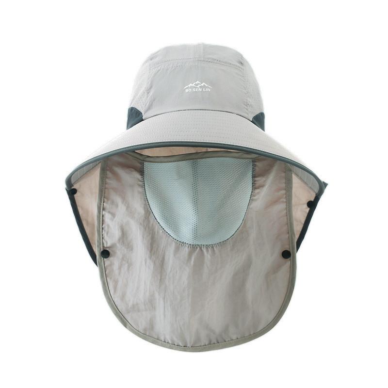 Summer Bucket Hat With Sunshade And Breathable Polyester Material For Men Outdoor Activities
